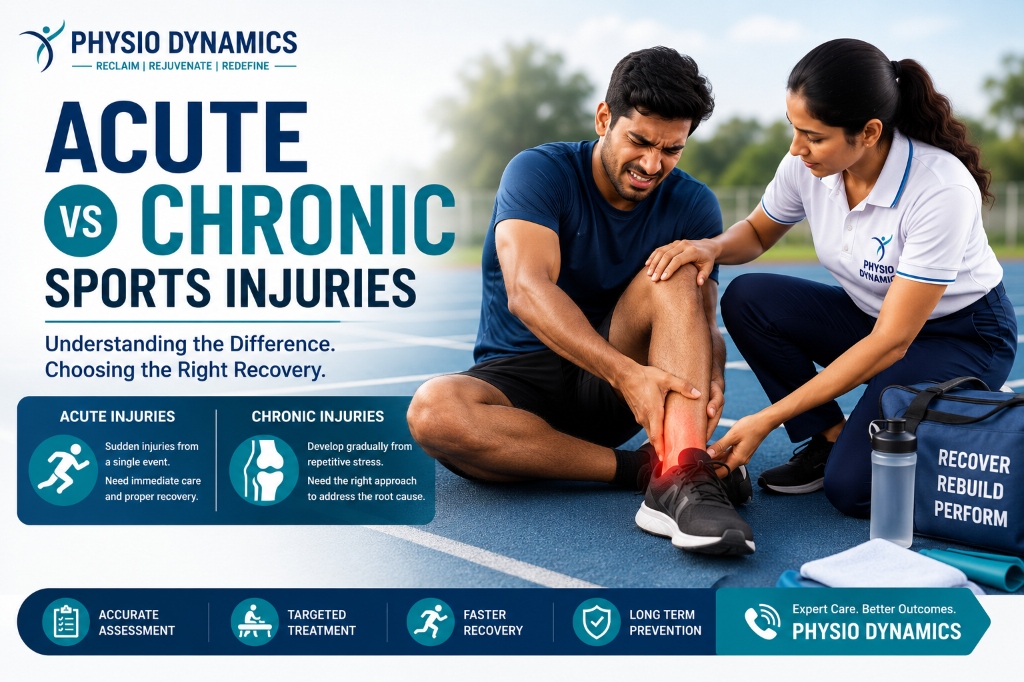 Physiotherapist assessing an athlete's injury history at Physio Dynamics, Panamaram, Wayanad