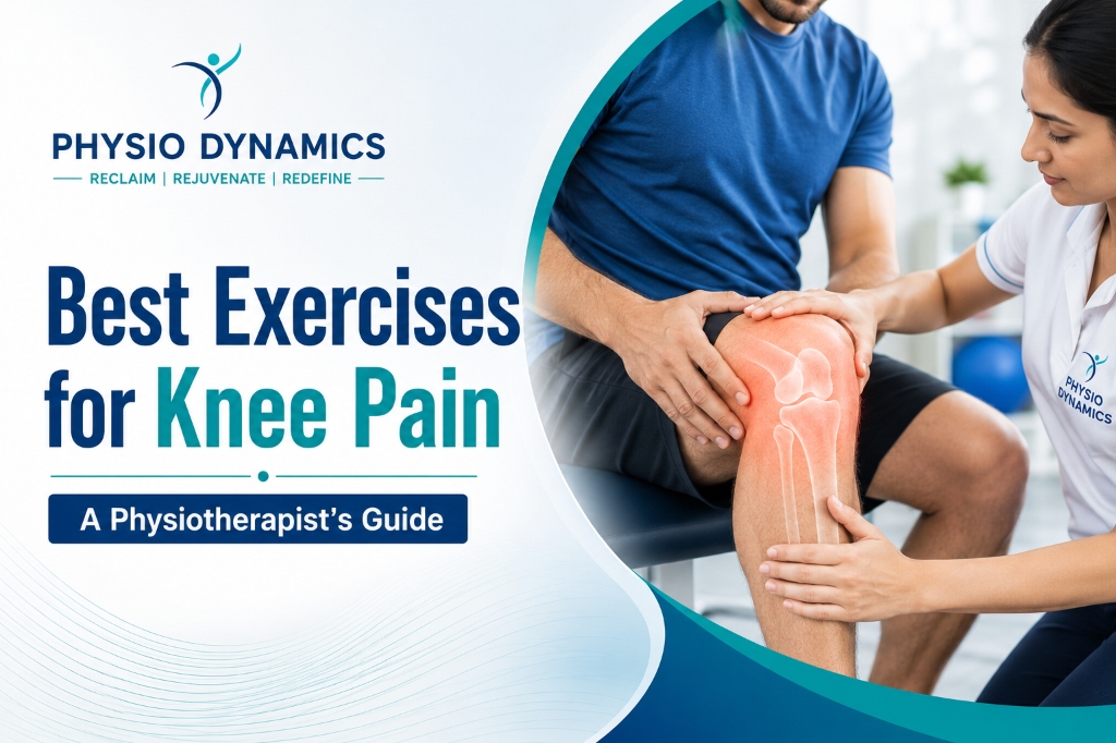 Physiotherapist treating knee pain at Physio Dynamics, Panamaram, Wayanad